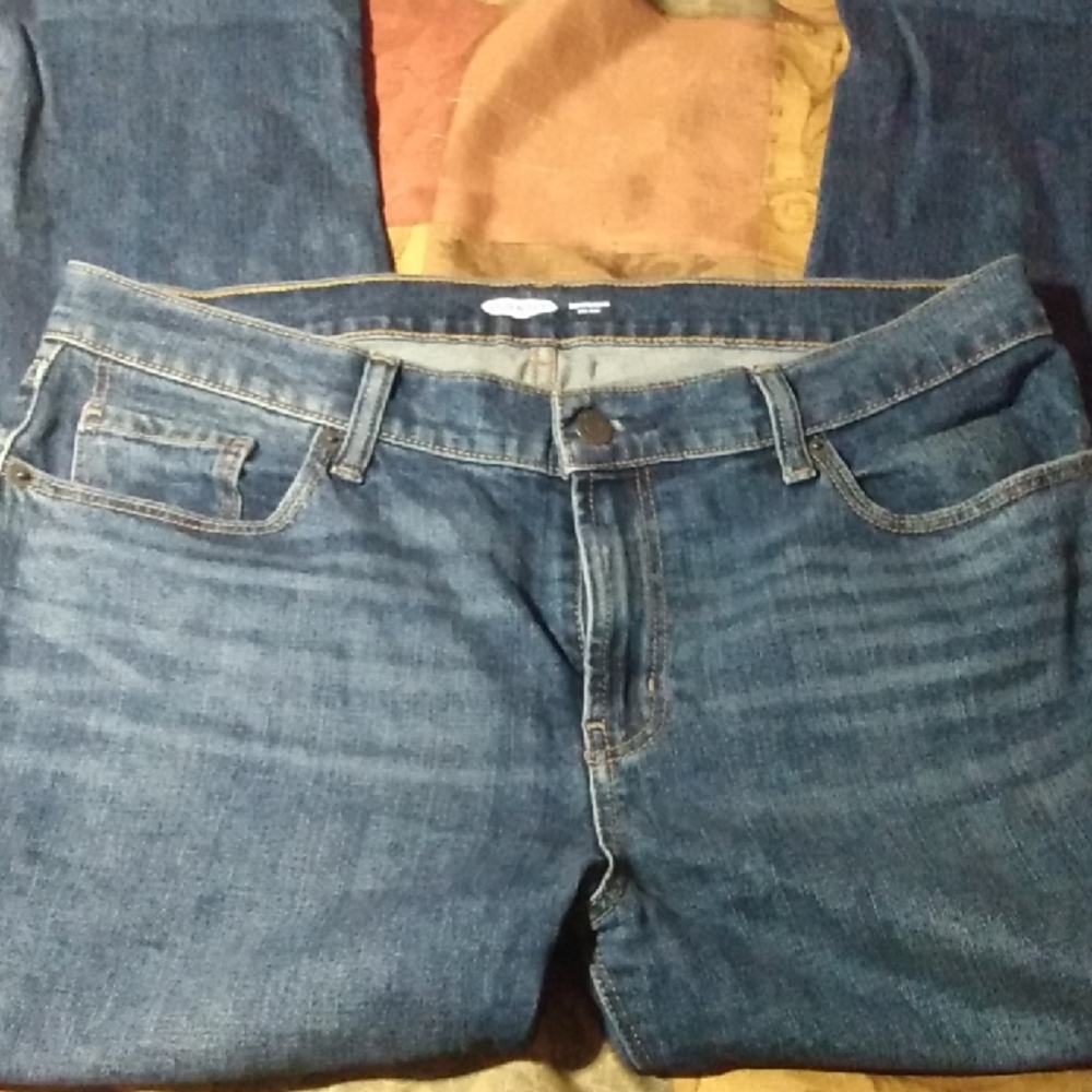 Old Navy Boyfriend Mid-Rise Blue Denim Jeans Size-8